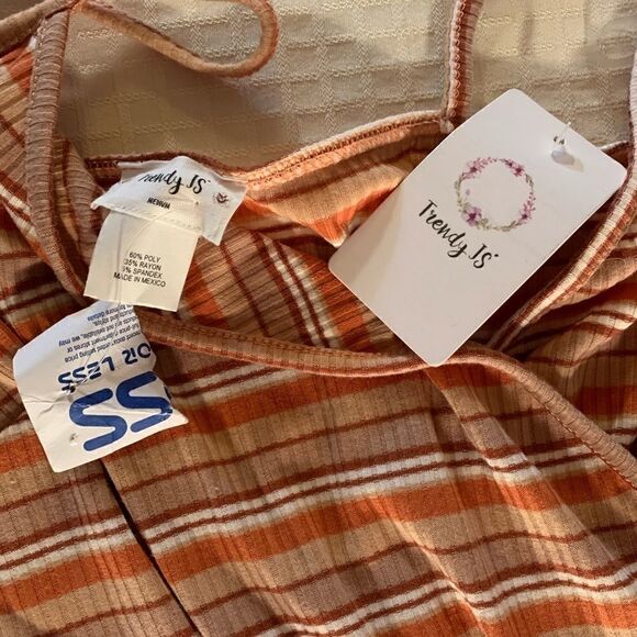 NWT Trendy JS striped maxi dress - Picture 6 of 8